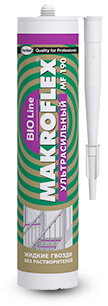 Клей жидкие гвозди МАКРОФЛЕКС BIO LINE Ультрасильный прозрачный 250 гр  MF190