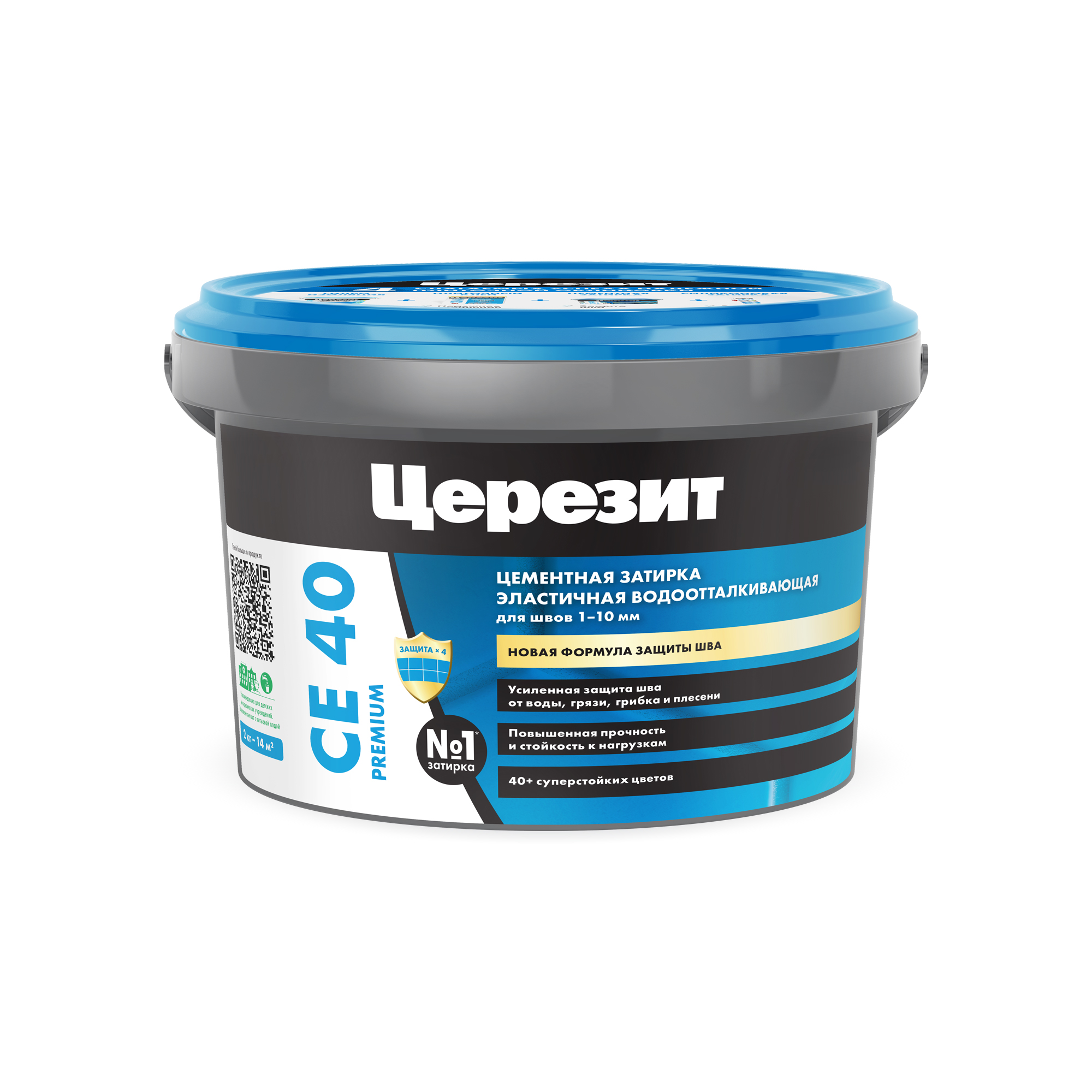 Затирка CE-40/2кг ТЕМНЫЙ ШОКОЛАД водоотталк противогрибк 2-10мм Церезит