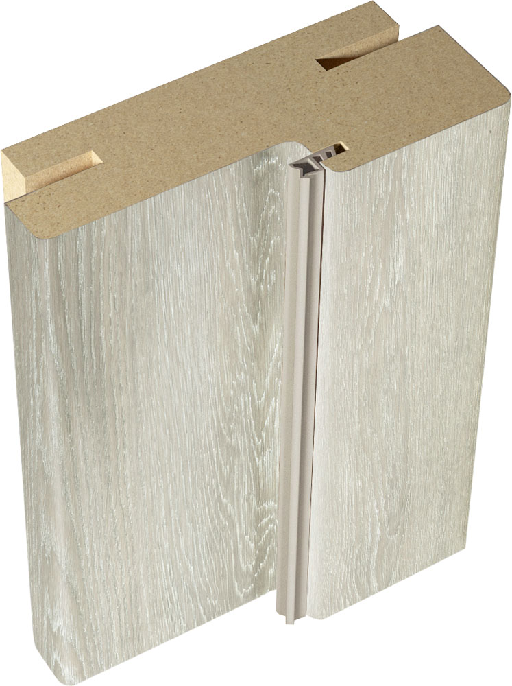 Дверная стойка экошпон 74х30х2100мм телескопическая Дуб шале седой VELLDORIS