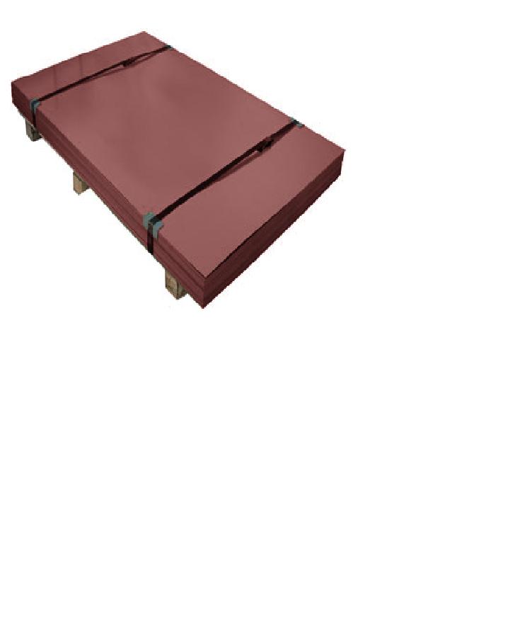 Лист плоский бордо пленка ( ПЭ-3005-0,4) 2000х1250 мм