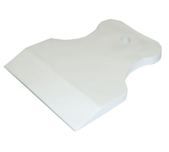 Шпатель резиновый 80мм белый 