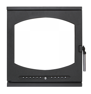 Дверка печная ЛИОН ДП440 (ш440*в470/ш400*в400, со стеклом, чугун+сталь)