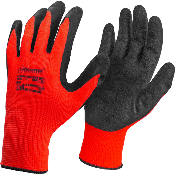 Перчатки нейлон, текстурировнный латексный облив 55г 7006101