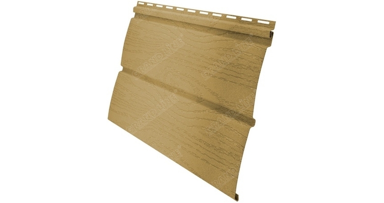 Сайдинг Блок-Хаус Карельский (0,244 х 3,00) бежевый Гранд Лайн Amerika(22 шт.уп)