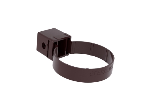 Хомут трубы Kliker Premium шоколадный инд.упак.RAL 8017
