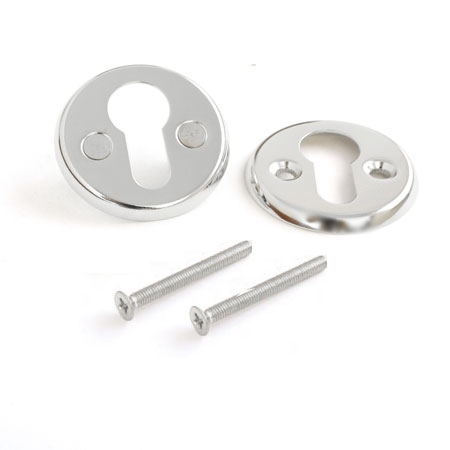 Накладка на евроцилиндр д/финских дверей под ключ (DP-C-06-CR) Avers хром