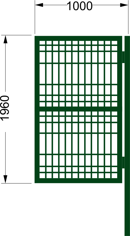 Калитка свар сет. медиум зеленая