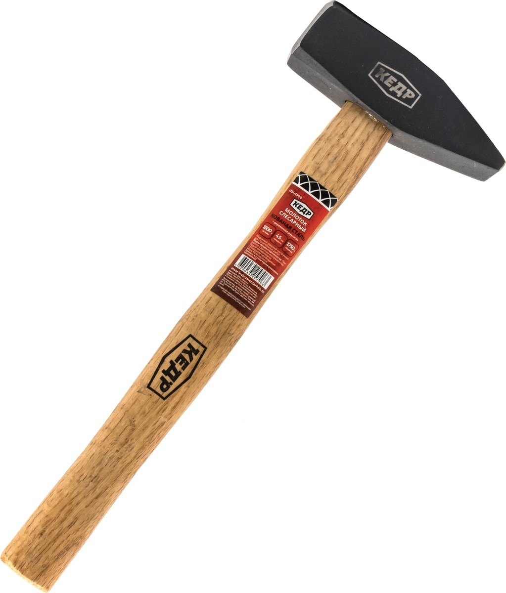 Молоток 1500 г, кованый, квадрат. боек, деревянная ручка, 024-1500, 