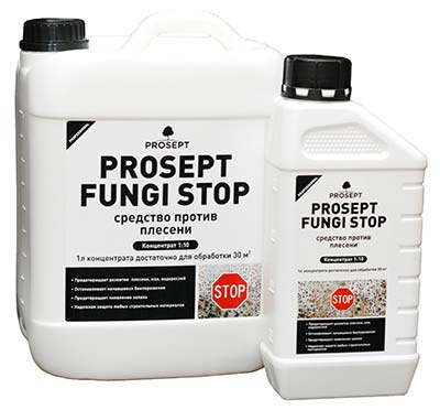 Антисептик для минеральных поверхностей 1 л концентрат 1:10 ПРОСЕПТ FUNGI STOP