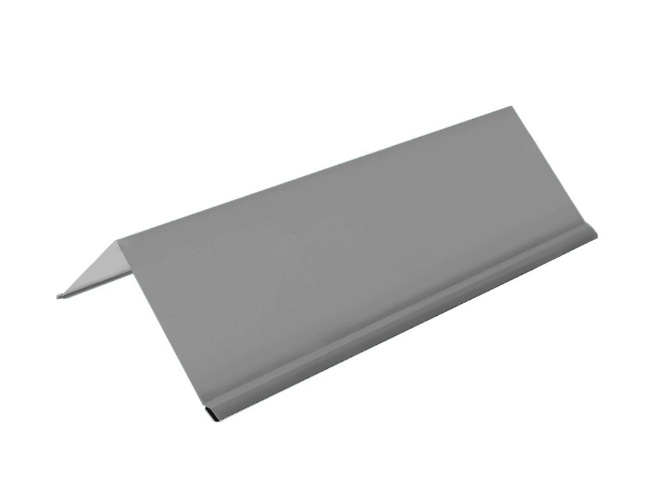 Планка конька с каплей оцинкованный 150х150х2000 мм