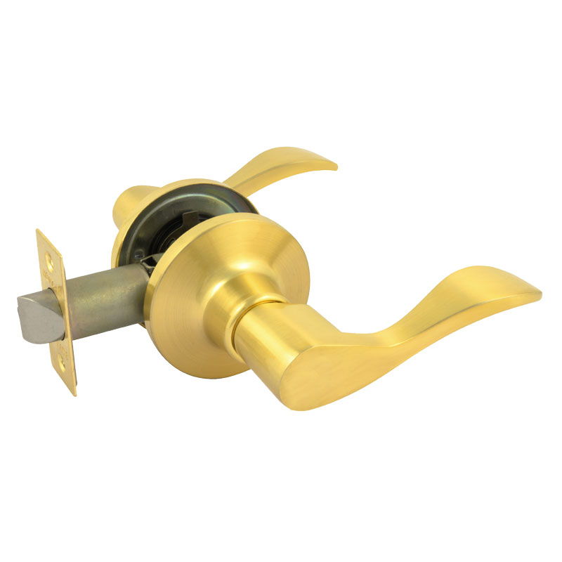 Ручка-защелка ЗВ1-05 матовое золото (пустая) Нора-М