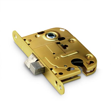 Замок межкомнатный КЗВ-118 (под личину) золото НОРА-М