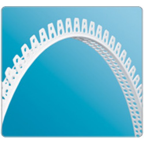 Угол ПВХ штукатурный арочный L = 2,5 Белый