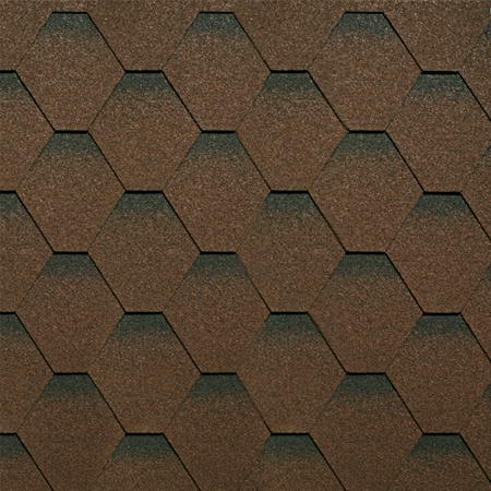 Черепица Шинглас Оптима коричневый (1 упак. - 3м2)