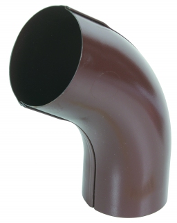 Колено трубы 55 ф90мм ПЭ (Ral 8017 коричневый) ЭКО