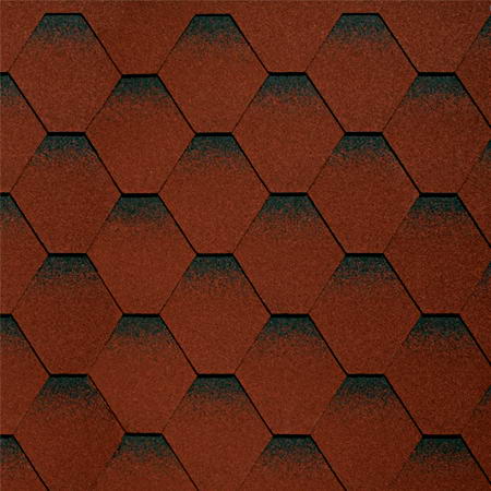 Черепица Шинглас Оптима красный (1 упак. - 3м2)