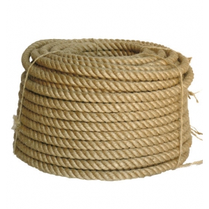 Веревка джутовая крученая Д-10 мм ( 1кг - 15м ) 1-й сорт