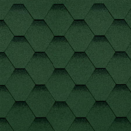 Черепица Шинглас Оптима зеленый (1 упак. - 3м2)