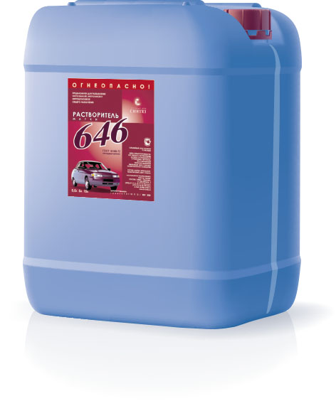 Растворитель 646 ГОСТ 10л, канистра Синтез