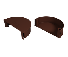 Заглушка воронки коричневая Д 125 мм Vinyl- On