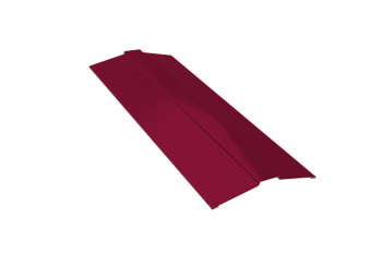 Планка конька плоского бордо 150х150х2000 мм ПЭ-3005 