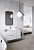 Тумба подвесная Aqwella Accent левая, цвет белый, 90 см+Раковина 91,8 см, левая, Aqwella Malaga (ACC0109LW+Mal.09.04.D-L) 