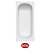 Ванна стальная ANTIKA 170x70x40 cм. с опорной подставкой ОР-01200, с рантом, белая орхидея, ВИЗ  A-70001