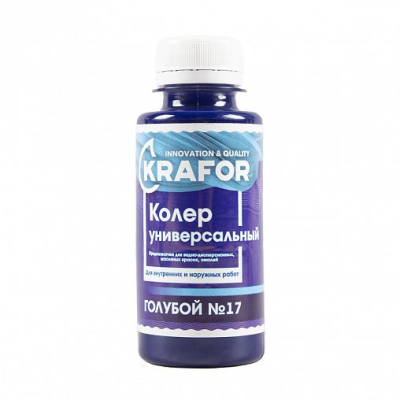 Краситель голубой №17 100мл Krafor