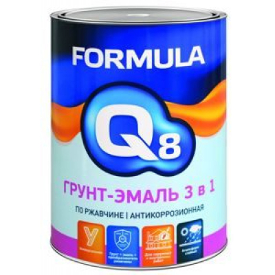 Грунт эмаль по ржавчине серая 0,8кг 3 в 1 