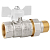 Кран шаровой американка 3/4'' бабочка БЕЛАЯ LD PRIDE LD 47.306.20 W (543475)