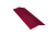 Планка конька плоского бордо 150х150х2000 мм ПЭ-3005 