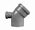 Отвод с выходом Д110/50*45 град. тыл (отвод Д50 сзади)