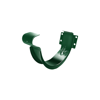 Держатель желоба карнизный ф125 мм ПЭ НШ (Ral 6005 зеленый) ЭКО 70 мм