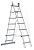 Лестница-стремянка двухсекционная 17 ступеней SARAYLI (4830/8620мм) вес 21,8кг, 4217