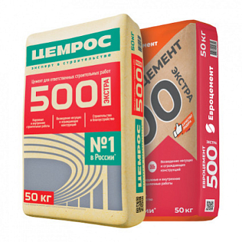 Цемент ПЦ-500 Д0 50 кг Евроцемент/ЦЕМРОС (39шт)