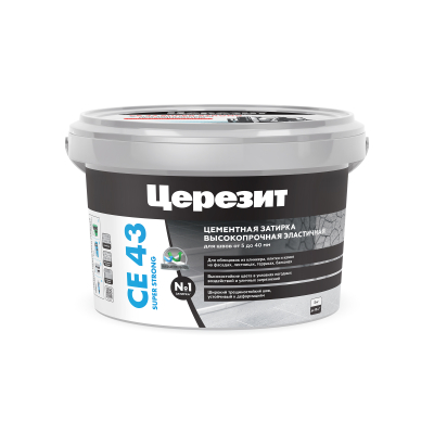 Затирка CE-43/2кг КАРАМЕЛЬ высокопрочная эластичная  до 40мм Церезит