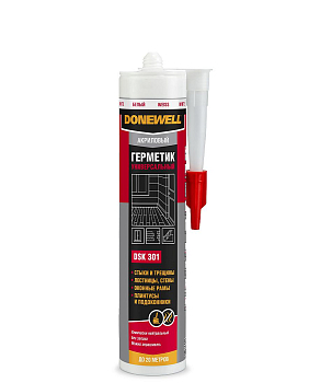 Герметик акриловый универсальный белый  DoneWell  260 мл DSK301 (12шт)
