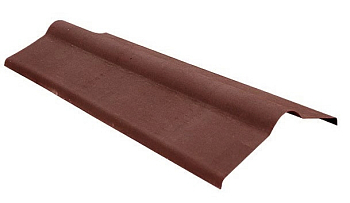 Конек для ондулина коричневый 1000х250х250 мм