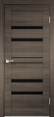 Дверь LINEA 6 со стеклом цвет Дуб серый поперечный (700*2000) VELLDORIS