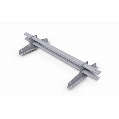 Снегозадержатель трубчатый ЭКО Style (овальный) 20*40/1,2 мм 3000 мм (цинк), 4 опоры