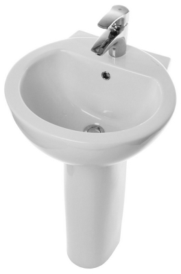 Раковина с пьедесталом  ART LUX 48*48см арт.SL400001+SL300001