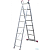 Лестница-стремянка двухсекционная 8 ступеней АЛЮМЕТ (2,24/3,63 м), 25244