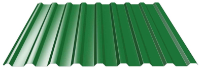 Лист профилированный зеленый С 21 3000х1050 мм ПЭ-6005 0,5 мм 3,15 м2 НЕКОНДИЦИЯ