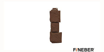 Угол "Камень крупный" коричневый FineBer (140х459 мм) РАСПРОДАЖА