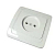 Розетка одномест.с/з,с/у серия Валери 16А белая