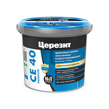 Затирка CE-40/1кг БАГАМА водоотталк противогрибк 2-10мм Церезит 