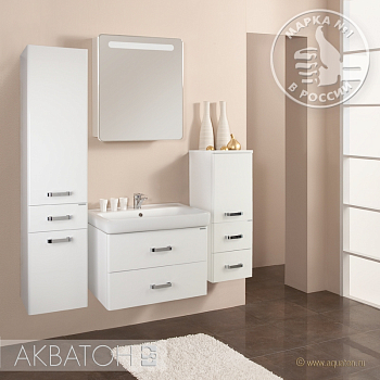 Тумба подвесная "Америна 70" белая арт.1A137601AM010+Раковина "Тигода" 70 см арт.1WH302083 АКЦИЯ