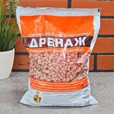 Дренаж керамзитный мелкая фракция (5-10мм) 2л