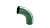 Колено трубы(гнутое) 55 ф100мм ПЭ (Ral 6005 зеленый) ЭКО
