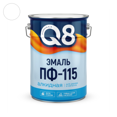 Эмаль ПФ-115 белая 20 кг Formula Q8